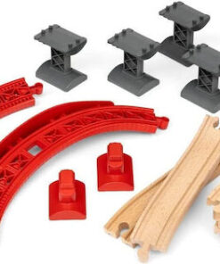 Alternative view of Brio Toys Ράγες Σιδηρόδρομου από Ξύλο για 3+ Ετών 33995