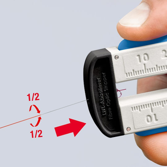 Knipex Πένσα Απογύμνωσης Οπτικών Ινών με Μήκος 190mm 12 85 110 SB - Image 3