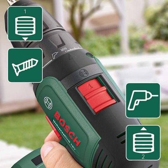 Bosch UniversalDrill Κρουστικό Δραπανοκατσάβιδο Μπαταρίας 18V 2x1.5Ah 06039D4002 - Image 7