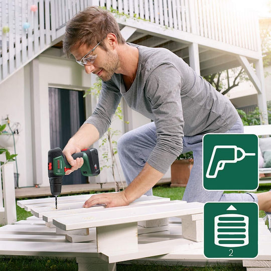 Bosch UniversalDrill Κρουστικό Δραπανοκατσάβιδο Μπαταρίας 18V 2x1.5Ah 06039D4002 - Image 5