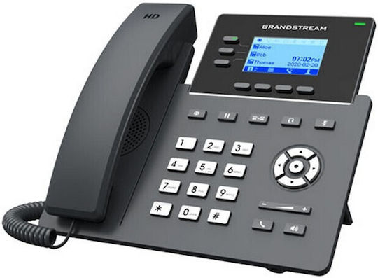 Grandstream GRP2603 Ενσύρματο Τηλέφωνο IP 6 γραμμών Μαύρο - Image 3