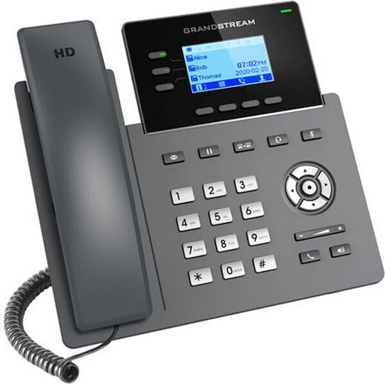 Grandstream GRP2603 Ενσύρματο Τηλέφωνο IP 6 γραμμών Μαύρο - Image 2
