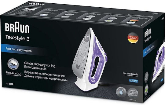 Braun TexStyle 3 SI 3042 Vi Σίδερο Ατμού 2350W με Κεραμική Πλάκα και Συνεχόμενη Παροχή 45gr/min - Image 5
