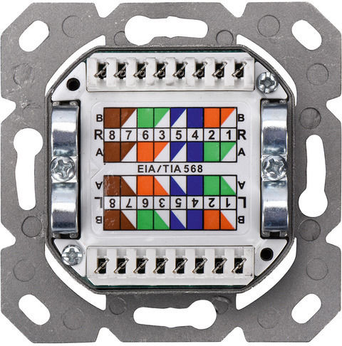 Digitus Διπλή Πρίζα Δικτύου RJ45 με Πλαίσιο Τύπου Cat6 σε Λευκό Χρώμα DN-9008-1 - Image 2