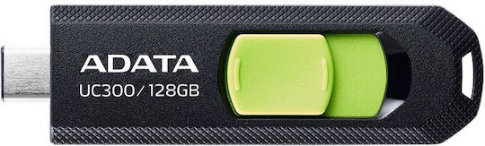 Adata UC300 128GB USB 3.2 Stick με σύνδεση USB-C Μαύρο