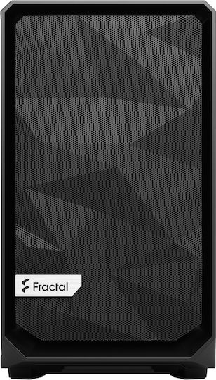 Fractal Design Meshify 2 Nano Gaming Mini Tower Κουτί Υπολογιστή με Πλαϊνό Παράθυρο Μαύρο - Image 2