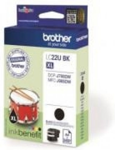 Brother LC22U Γνήσιο Μελάνι Εκτυπωτή InkJet Μαύρο (LC-22UBK) - Image 3