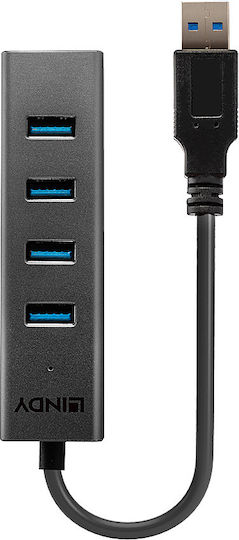 Lindy 43324 USB 3.2 Hub 4 Θυρών με σύνδεση USB-A (43324) - Image 3