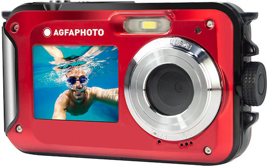 AgfaPhoto Realishot WP8000 Compact Φωτογραφική Μηχανή 24MP με Οθόνη 2.7" και Ανάλυση Video Full HD (1080p) Κόκκινη - Image 3