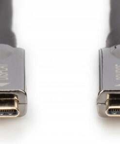Alternative view of Digitus USB 2.0 Cable USB-C male - USB-C male Μαύρο 10m (AK-330160-100-S)
