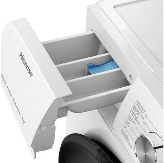 Hisense Πλυντήριο Ρούχων 8kg με Τεχνολογία Ατμού 1400 Στροφών WFQA8014EVJM - Image 5
