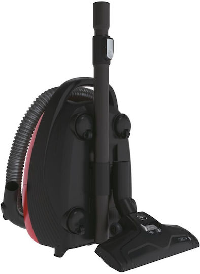 Hoover HE310HM 011 Ηλεκτρική Σκούπα 850W με Σακούλα 3.5lt Κόκκινη - Image 3