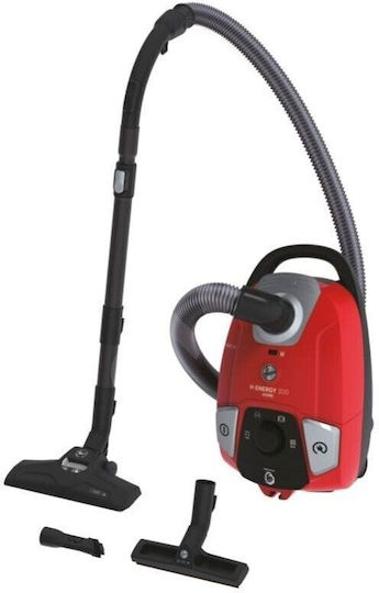 Hoover HE310HM 011 Ηλεκτρική Σκούπα 850W με Σακούλα 3.5lt Κόκκινη - Image 2