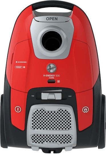 Hoover H-Energy 500 HE510HM 011 Ηλεκτρική Σκούπα 700W με Σακούλα 3.5lt Κόκκινη - Image 2