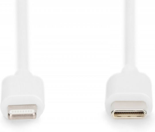 Digitus USB 2.0 Cable USB-C male - Lightning Λευκό 2m (DB-600109-020-W) - Image 2