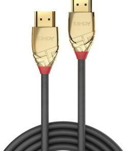 Alternative view of Lindy HDMI 1.4 Cable HDMI male - HDMI male 1m Γκρι 37601