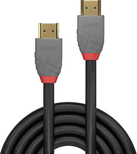 Lindy HDMI 1.4 Cable HDMI male - HDMI male 0.5m Μαύρο 36951 - Image 2