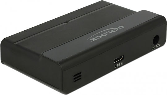 DeLock USB 3.1 Hub 4 Θυρών με σύνδεση USB-C και Εξωτερική Παροχή Ρεύματος (64053) - Image 2