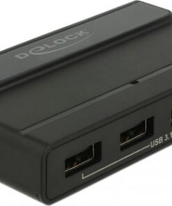 DeLock USB 3.1 Hub 4 Θυρών με σύνδεση USB-C και Εξωτερική Παροχή Ρεύματος (64053)