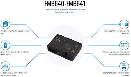 Teltonika GPS Tracker FMB641 για Αυτοκίνητα 01.10232 - Image 2