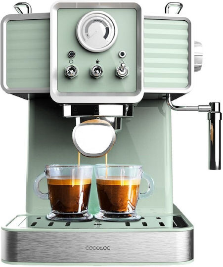 Cecotec Express Power Espresso 20 Traditional Μηχανή Espresso 1350W Πίεσης 20bar Light Green - Image 2