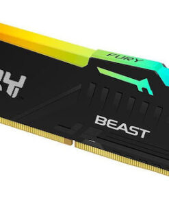 Kingston Fury Beast RGB DDR5 με Module 1x32GB και Ταχύτητα 5600 για Desktop KF556C36BBEA-32