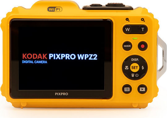 Kodak WPZ2 Compact Φωτογραφική Μηχανή 16MP Full HD (1080p) Οπτικού Ζουμ 4x Κίτρινη - Image 2