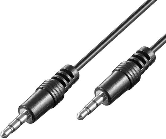 Goobay Καλώδιο 3.5mm male - 3.5mm male Μαύρο 2.5m (51659) - Image 2