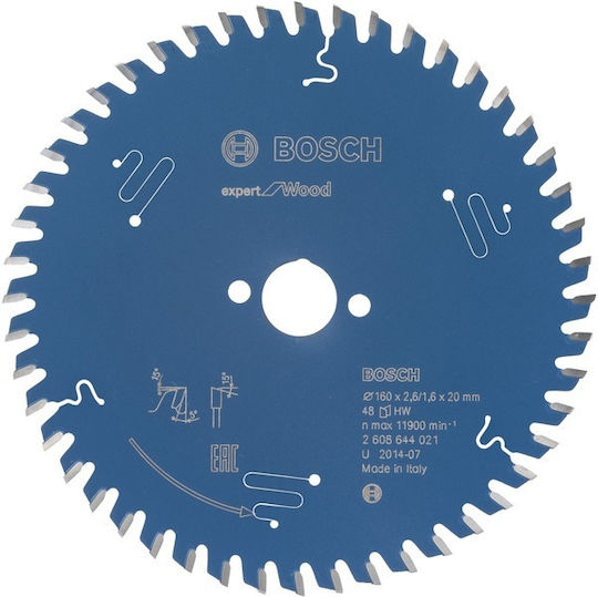 Bosch Expert Δίσκος Κοπής Ξύλου 160mm 2608644021