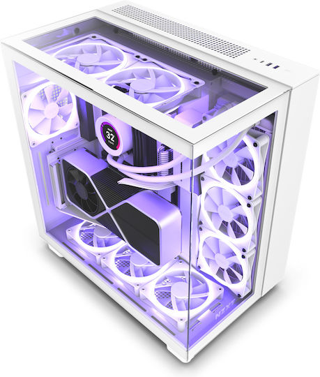 NZXT H9 Elite Gaming Midi Tower Κουτί Υπολογιστή Λευκό - Image 2