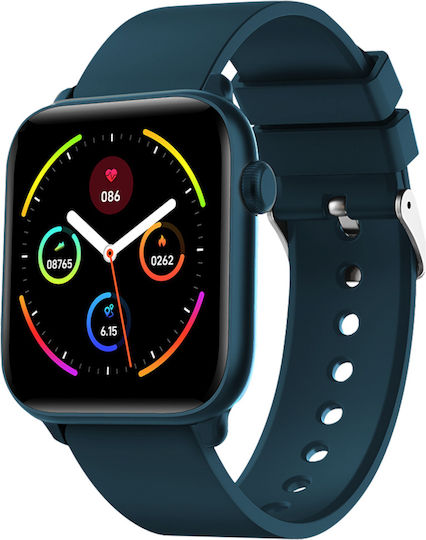Great Explorations XMOVE 41mm Smartwatch με Παλμογράφο (Petrol) - Image 2