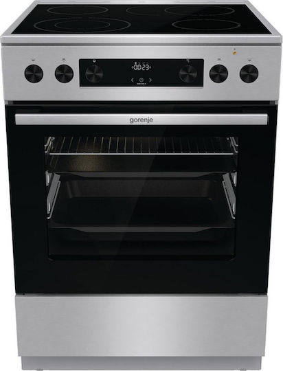 Gorenje GECS6C70XPA Κουζίνα 71lt με Κεραμικές Εστίες Π60εκ. Inox - Image 2