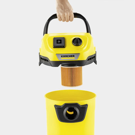 Karcher WD 3 P V-17/4/20 Σκούπα Υγρών / Στερεών 1000W με Πλαστικό Κάδο 17lt - Image 7