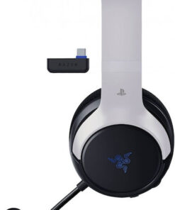Alternative view of Razer Kaira Hyperspeed PlayStation Ασύρματο Over Ear Gaming Headset με σύνδεση USB Licensed Black/White for PS5 / PC