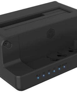 Icy Box Docking Station για 2 Σκληρούς Δίσκους SATA/PCIe M.2 (2260)" / M.2 (2280)" / M.2 (2242)" / 3.5" / 2.5" με σύνδεση USB-C (IB-2914MSCL-C31)