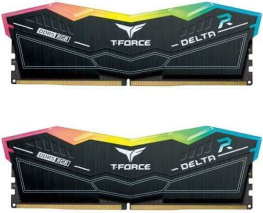 TeamGroup Delta RGB DDR5 32GB RAM με 2x16GB Modules και Ταχύτητα 6000 για Desktop FF3D532G6000HC30DC01 - Image 2