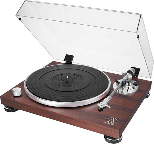 Audio Technica AT-LPW50BTRW Πικάπ με Belt Drive και Προενίσχυση Καφέ - Image 2