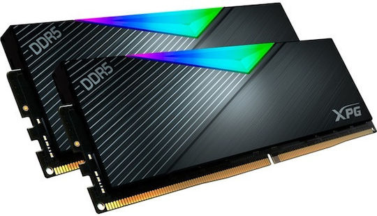 Adata XPG Lancer DDR5 32GB RAM με 2x16GB Modules και Ταχύτητα 6000 για Desktop AX5U6000C3016G-DCLARBK