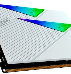 Adata XPG Lancer DDR5 32GB RAM με 2x16GB Modules και Ταχύτητα 6000 για Desktop AX5U6000C3016G-DCLARWH
