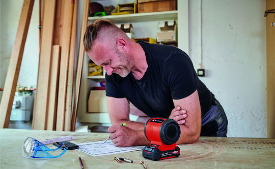 Einhell TC-SR 18 Li BT Solo Ηχείο Bluetooth 6W με Ραδιόφωνο Κόκκινο - Image 3