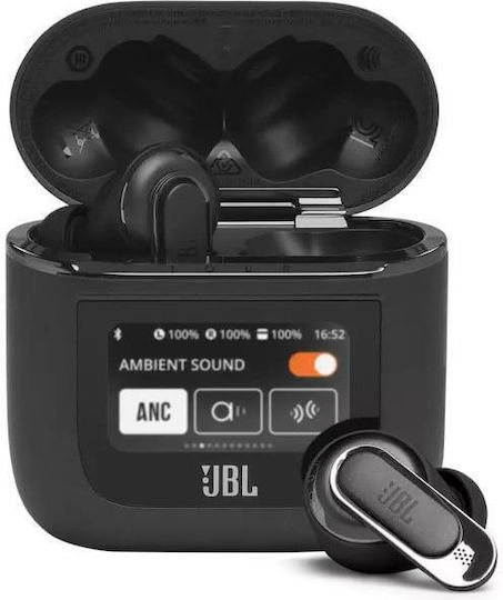 JBL Tour Pro 2 In-ear Bluetooth Handsfree Ακουστικά με Αντοχή στον Ιδρώτα και Θήκη Φόρτισης Μαύρα