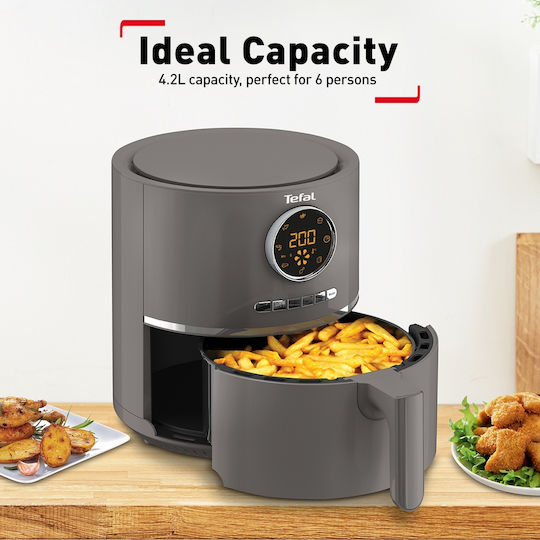 Tefal Ultra Fry Digital EY111 Air Fryer 4.2lt Γκρι - Image 5