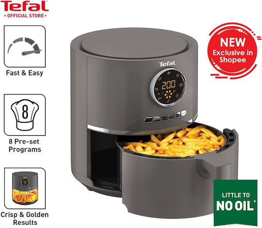 Tefal Ultra Fry Digital EY111 Air Fryer 4.2lt Γκρι - Image 3