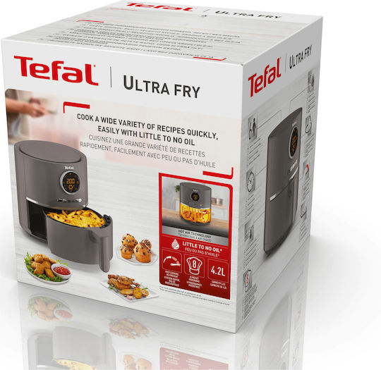 Tefal Ultra Fry Digital EY111 Air Fryer 4.2lt Γκρι - Image 8