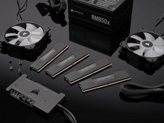 Corsair Vengeance DDR5 64GB RAM με 4x16GB Modules και Ταχύτητα 6400 για Desktop CMK64GX5M4B6400C32 - Image 2