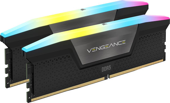 Corsair Vengeance DDR5 96GB RAM με 2x48GB Modules και Ταχύτητα 5200 για Desktop CMH96GX5M2B5200C38