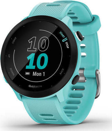 Garmin Forerunner 55 42mm Αδιάβροχο Smartwatch με Παλμογράφο (Aqua) - Image 2