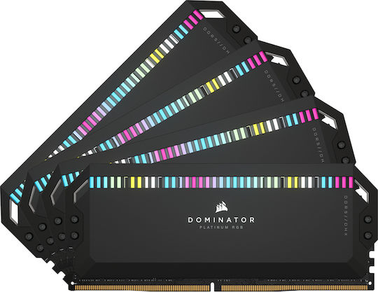 Corsair Dominator Platinum RGB DDR5 64GB RAM με 4x16GB Modules και Ταχύτητα 6400 για Desktop CMT64GX5M4B6400C32 - Image 2