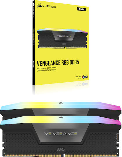 Corsair Vengeance DDR5 48GB RAM με 2x24GB Modules και Ταχύτητα 5600 για Desktop CMH48GX5M2B5600C40 - Image 2