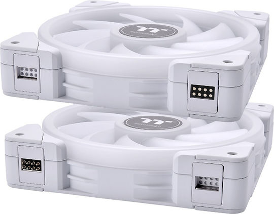 Thermaltake Swafan Ex14 Case Fan 140mm με RGB Φωτισμό και Σύνδεση 9-Pin Λευκό - Image 3